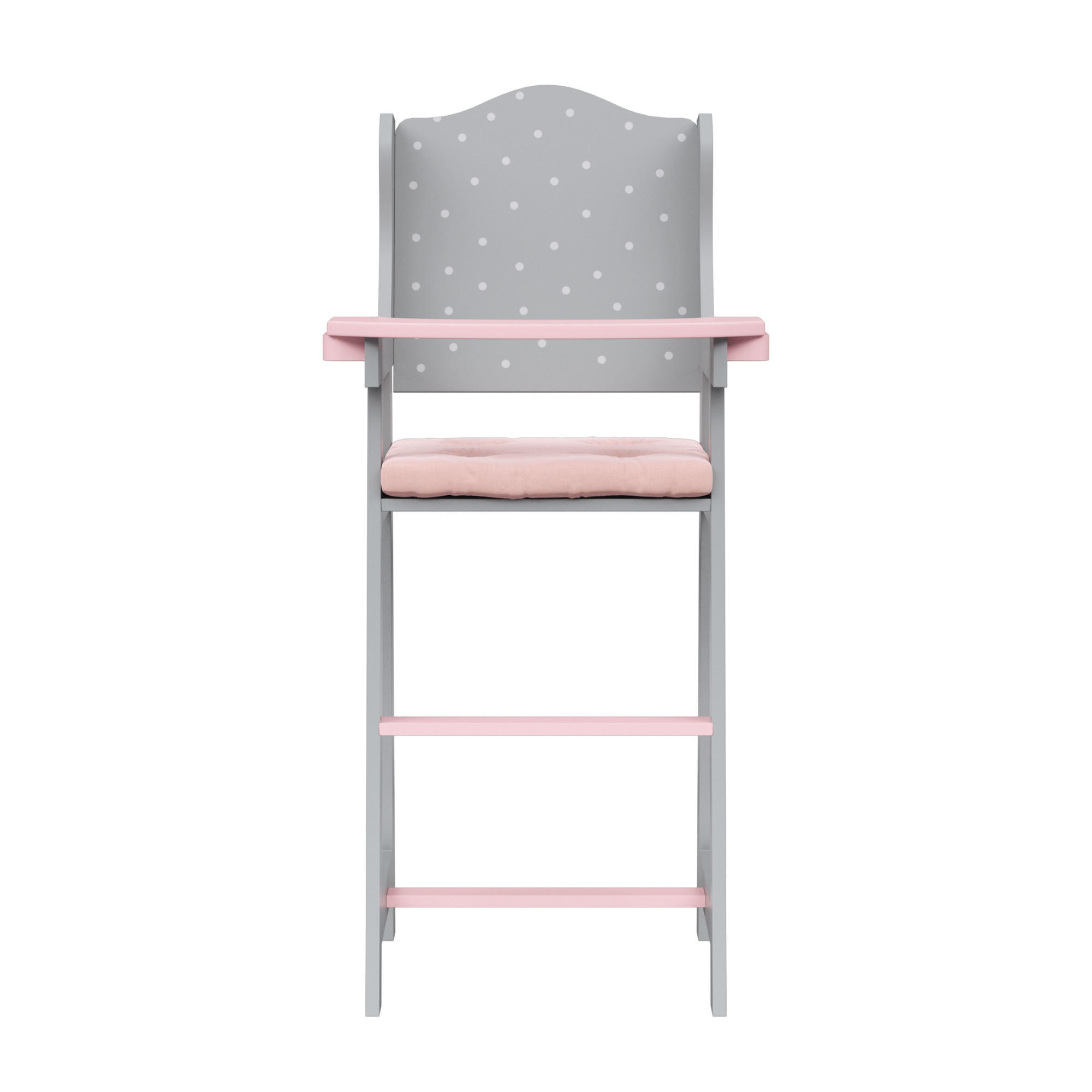 PUPPENHOCHSTUHL Holz, Grau, 58cm - Grau, Holzwerkstoff (25/58/30cm) - Teamson Kids