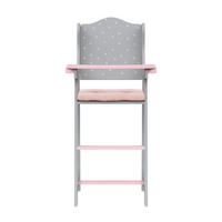 PUPPENHOCHSTUHL Holz, Grau, 58cm - Grau, Holzwerkstoff (25/58/30cm) - Teamson Kids