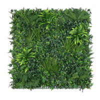 KUNSTPFLANZE Künstliche Grüne Pflanzenwand B1 - Qintus 100x100 cm - Grün, Kunststoff (100cm) - aplanta