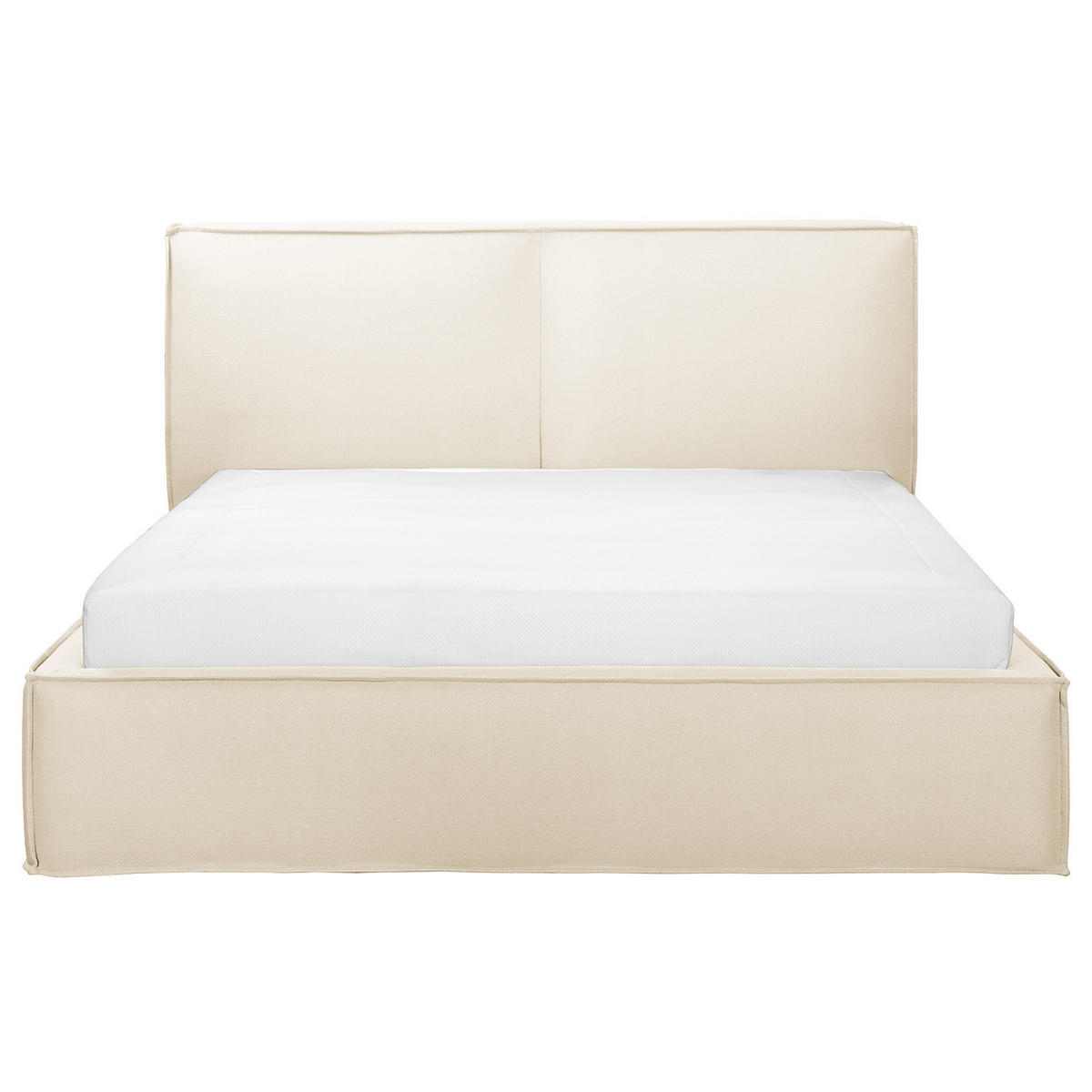 POLSTERBETT - Creme, Textil (180/200cm) - home24
