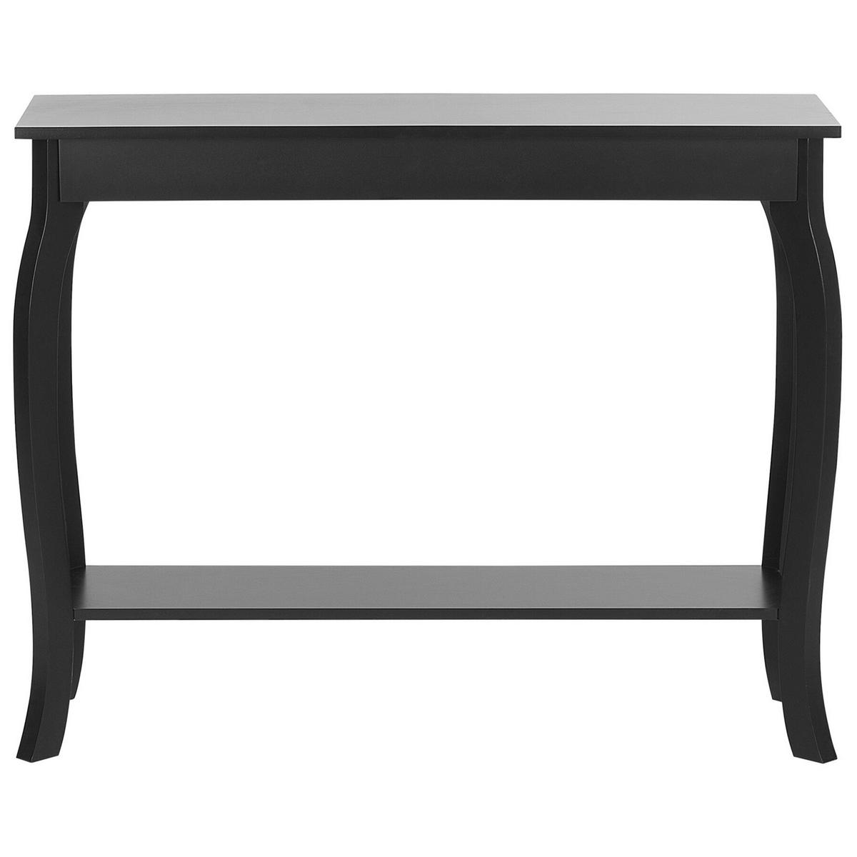 KONSOLENTISCH schwarz rechteckig 30/100 cm Hartford - Schwarz, Holzwerkstoff (30/100/80cm) - Beliani