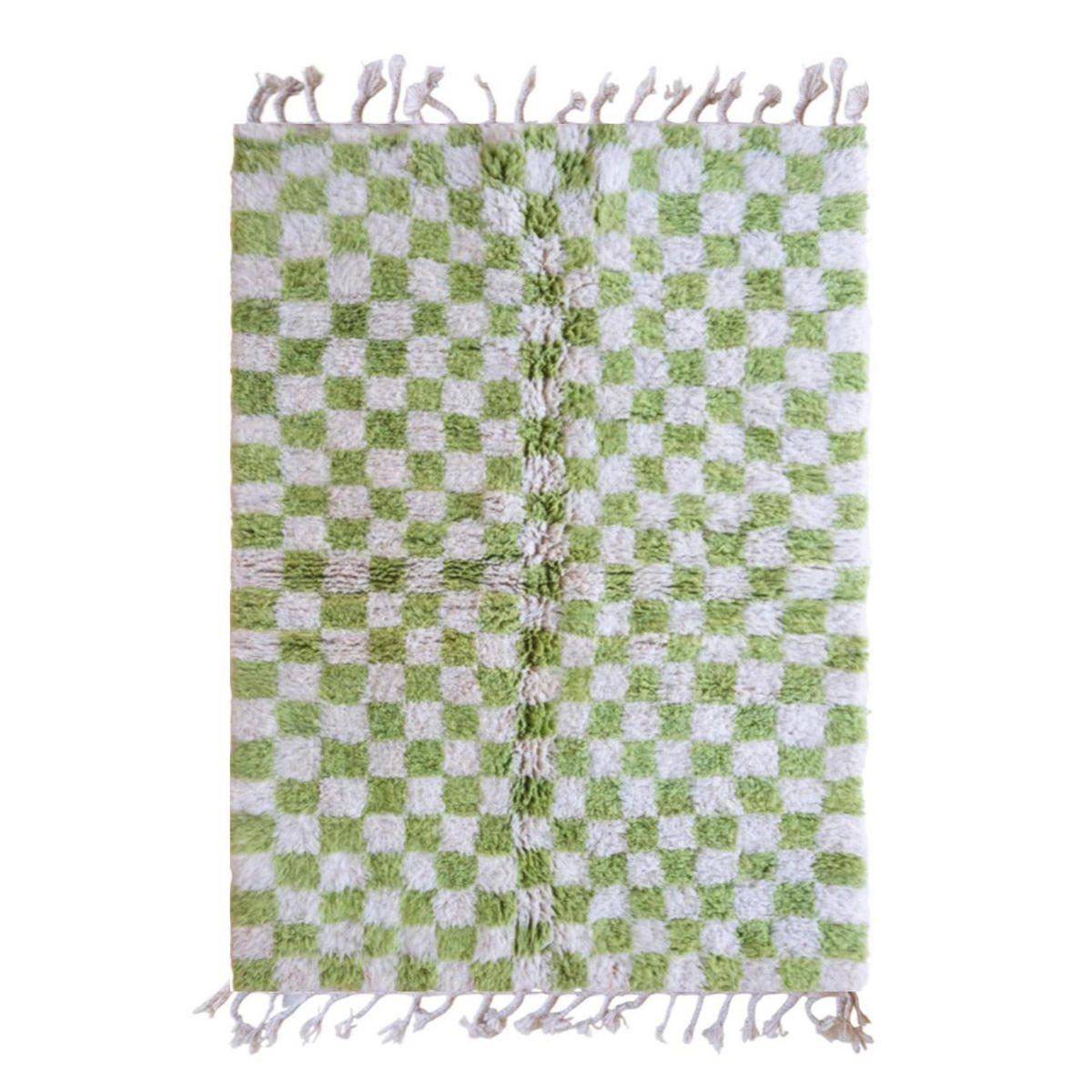 BERBERTEPPICH aus reiner Wolle 153x 244 cm - Grün, Naturmaterialien (153/244cm) - AFK Living