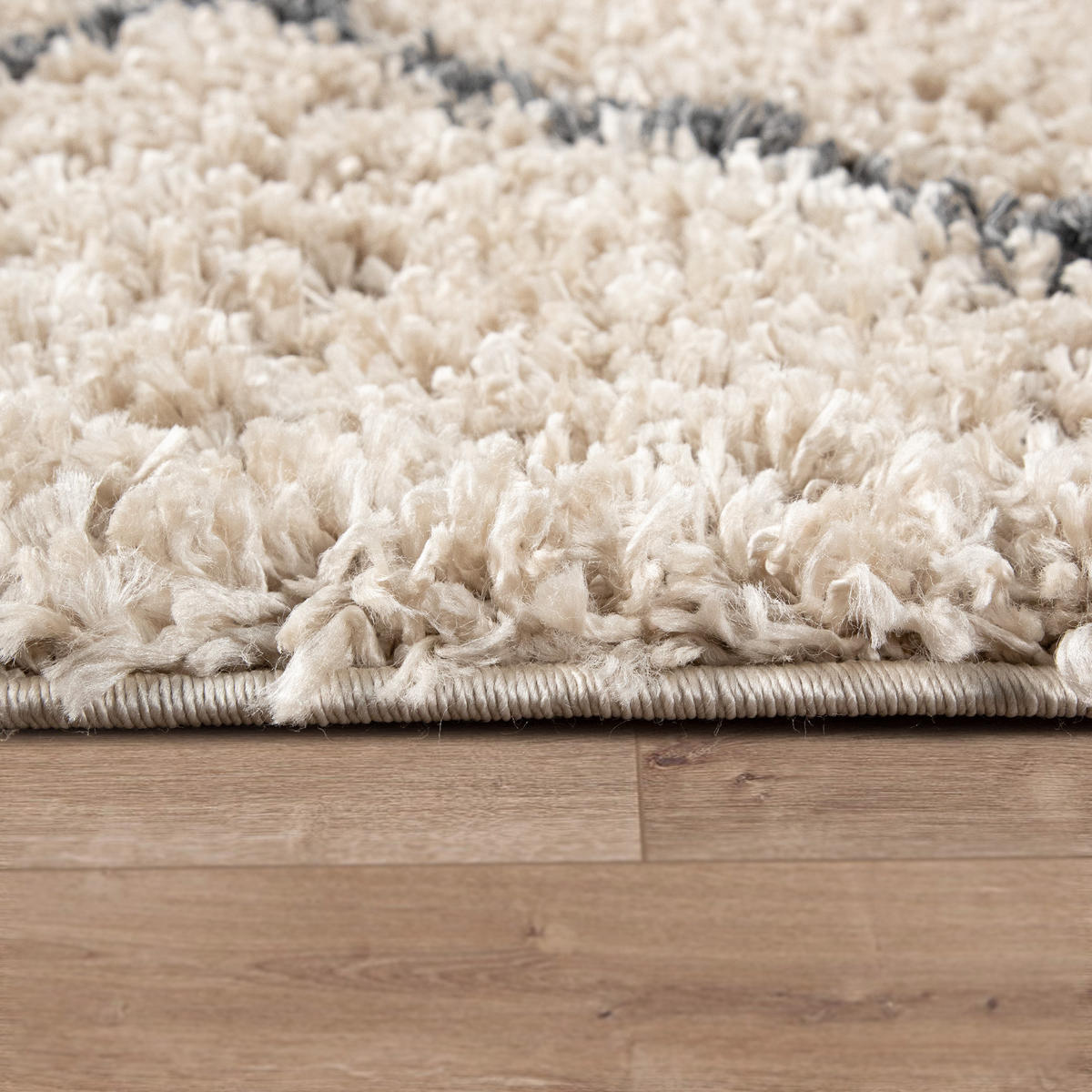 HOCHFLORTEPPICH 80/80 cm Kalmar 441 - Hellbraun, Textil (80/80cm) - Paco Home