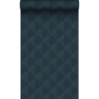 TAPETE 3D Muster 50 x 900 cm - Blau, Papier (50/900cm) - Origin Wallcoverings