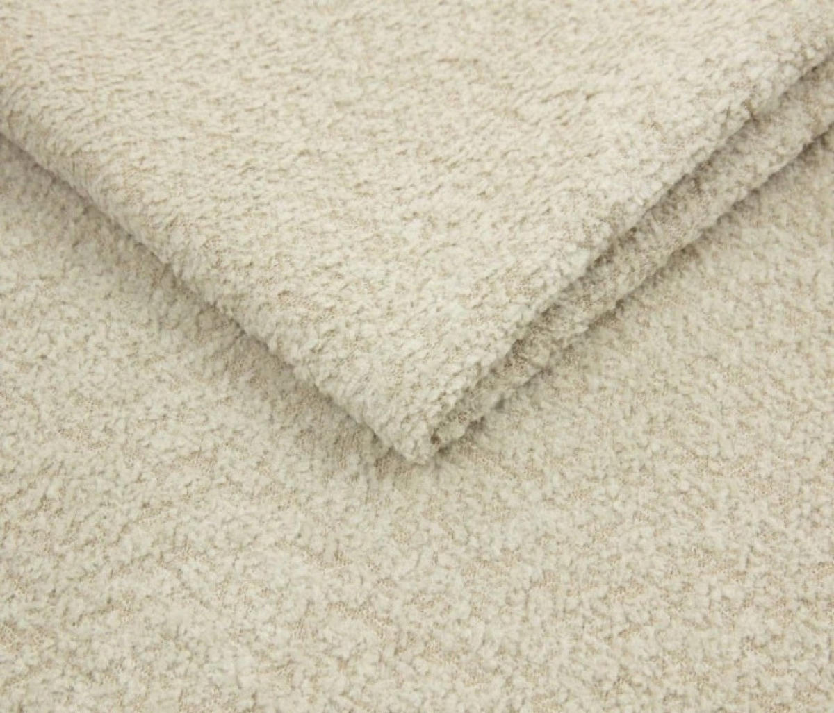 POUF Hellbeige LIO Bezogen Mit Abriamo Stoff Auf Schwarzen Niedrigen Beinen - Beige, Textil (75/39/75cm) - Sepro Meble
