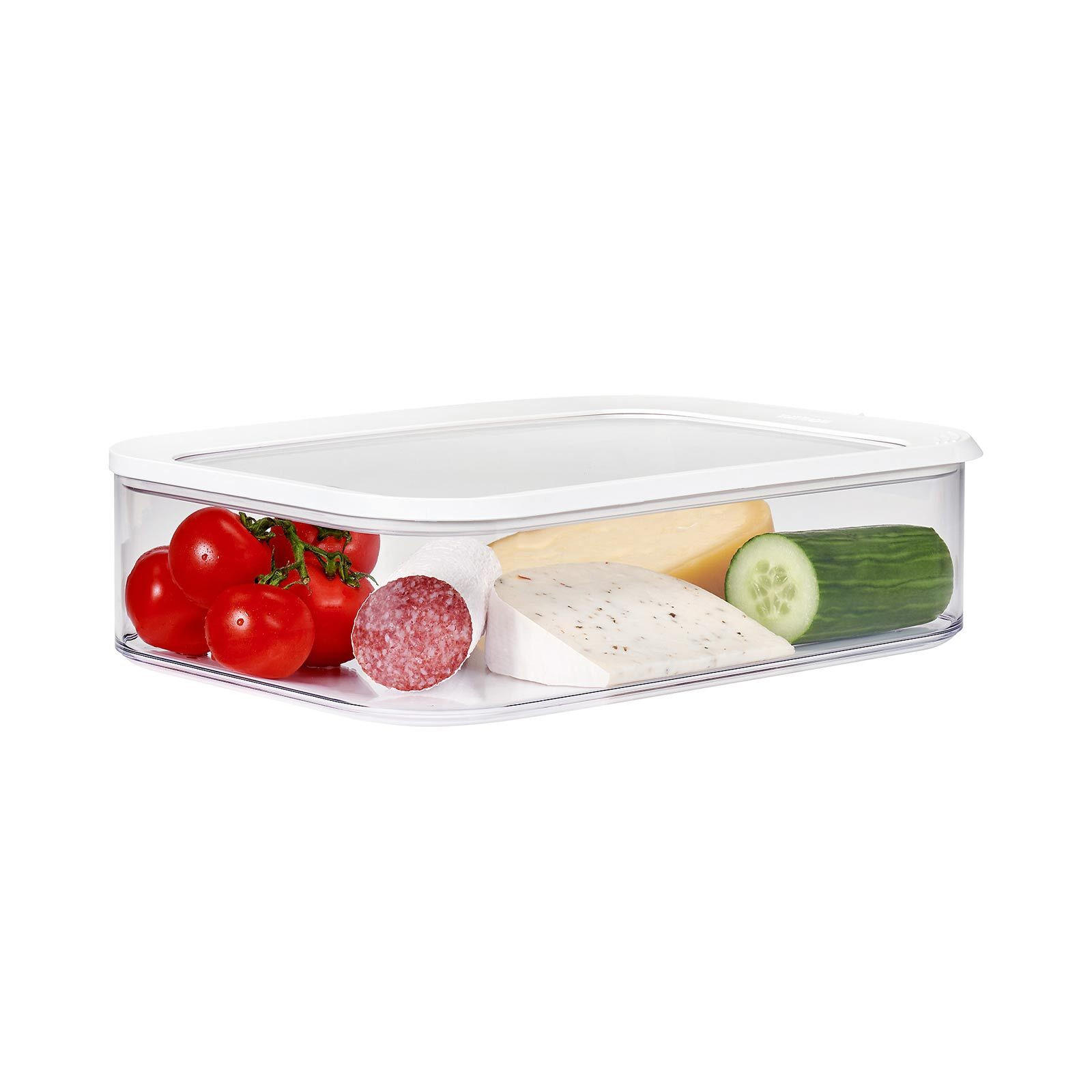 AUFSCHNITTDOSE Modula weiß 4800 ml - Weiß, Kunststoff (22.5/8.5/32cm) - Mepal
