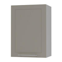 KÜCHENHÄNGESCHRANK Kvantum W2/50 Weiß Matt / Grau Matt 50 / 32,5 / 72cm - Beige/Grau, Holz/Holzwerkstoff (50/72/32.5cm) - Feldmann-Wohnen