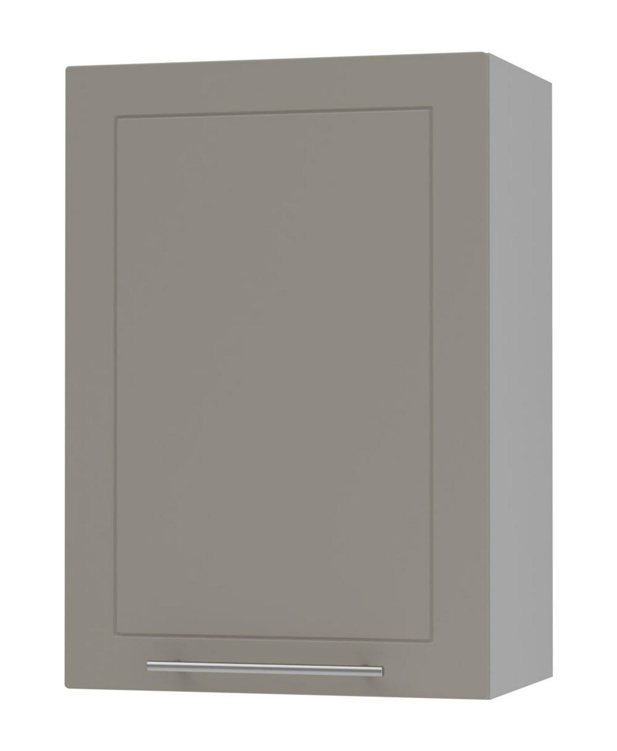KÜCHENHÄNGESCHRANK Kvantum W2/50 Weiß Matt / Grau Matt 50 / 32,5 / 72cm - Beige/Grau, Holz/Holzwerkstoff (50/72/32.5cm) - Feldmann-Wohnen