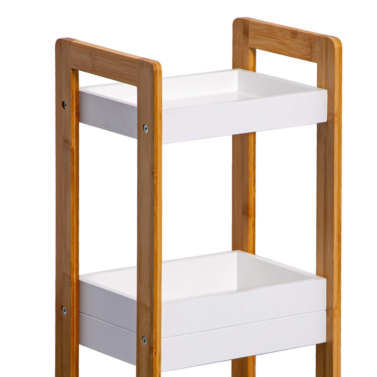 BADEZIMMERREGAL Weiß 20/28/74 cm - Weiß, Holzwerkstoff (20/74/28cm) - Mobili Rebecca