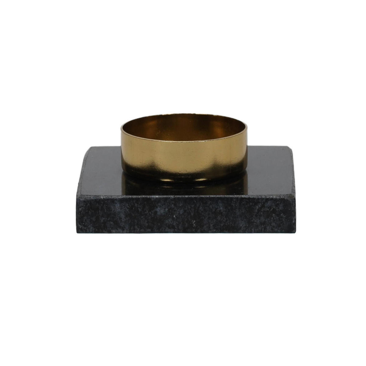 TEELICHTHALTER Granit-Untersetzer 4,5/7/5 cm - Grau, Stein (7/5/4.5cm) - Home Styling Collection