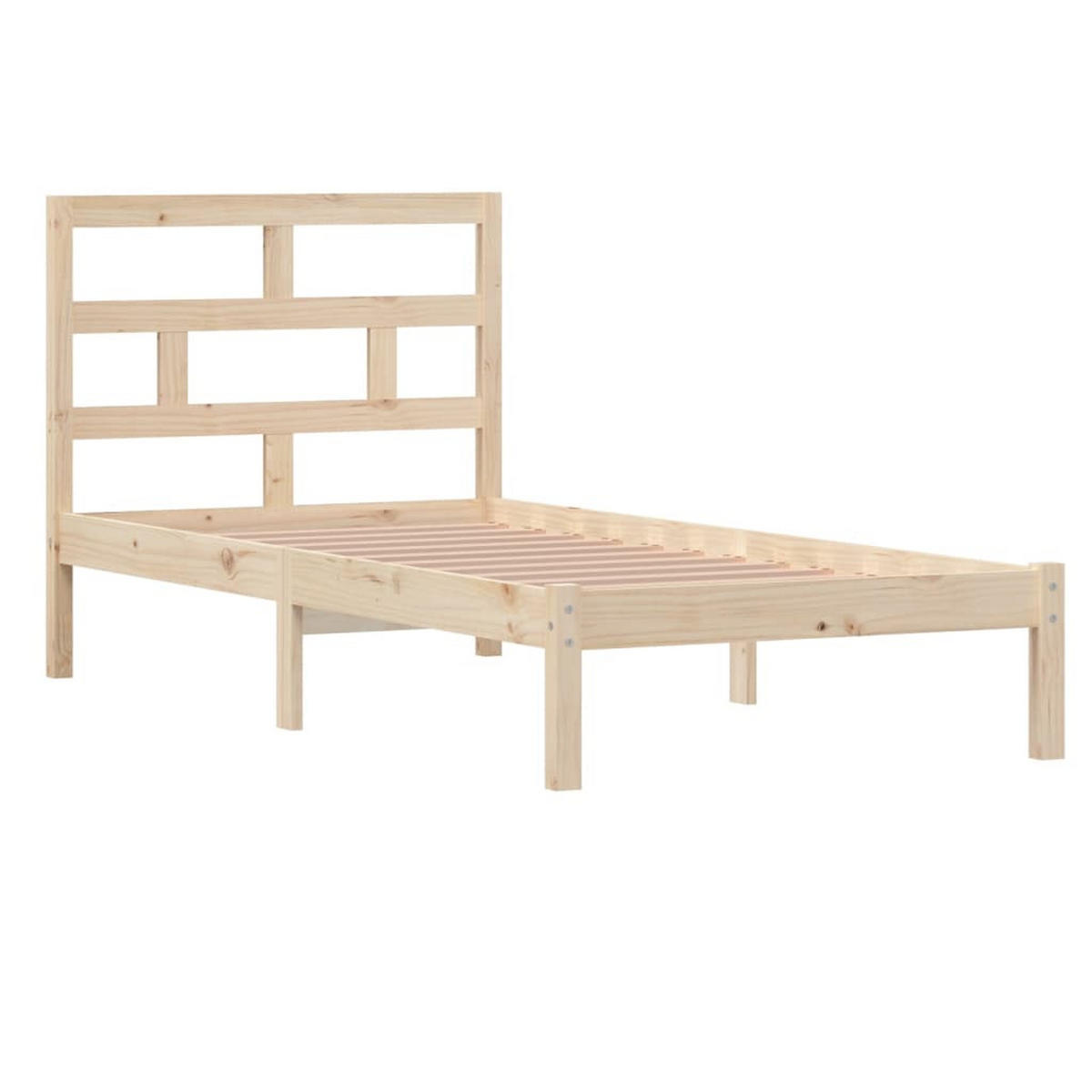 BETT Keating 100/195.5 cm - Braun, Holz (100/190cm) - Nettlife