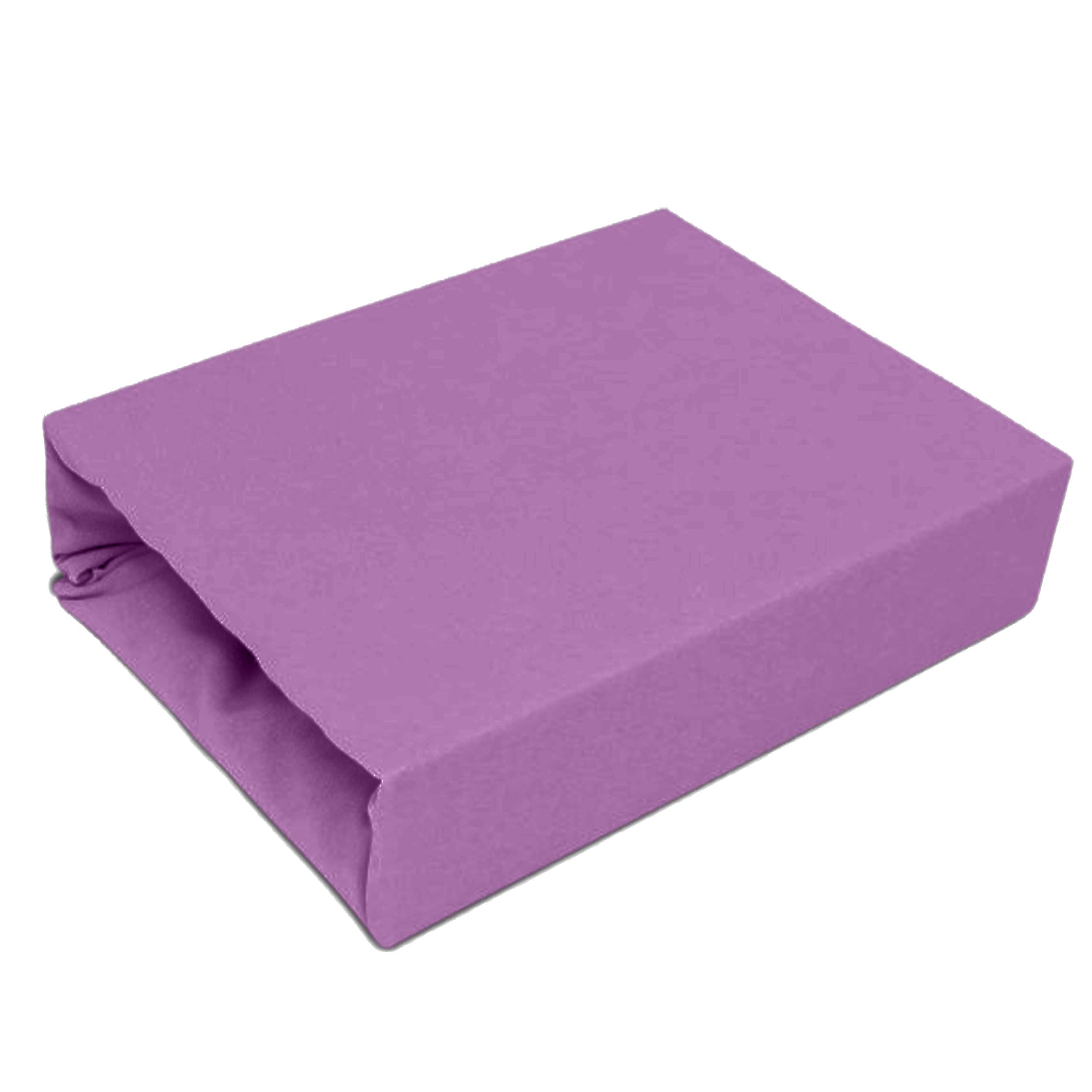 Best For Home Spannbettlaken Violett 200x220 cm