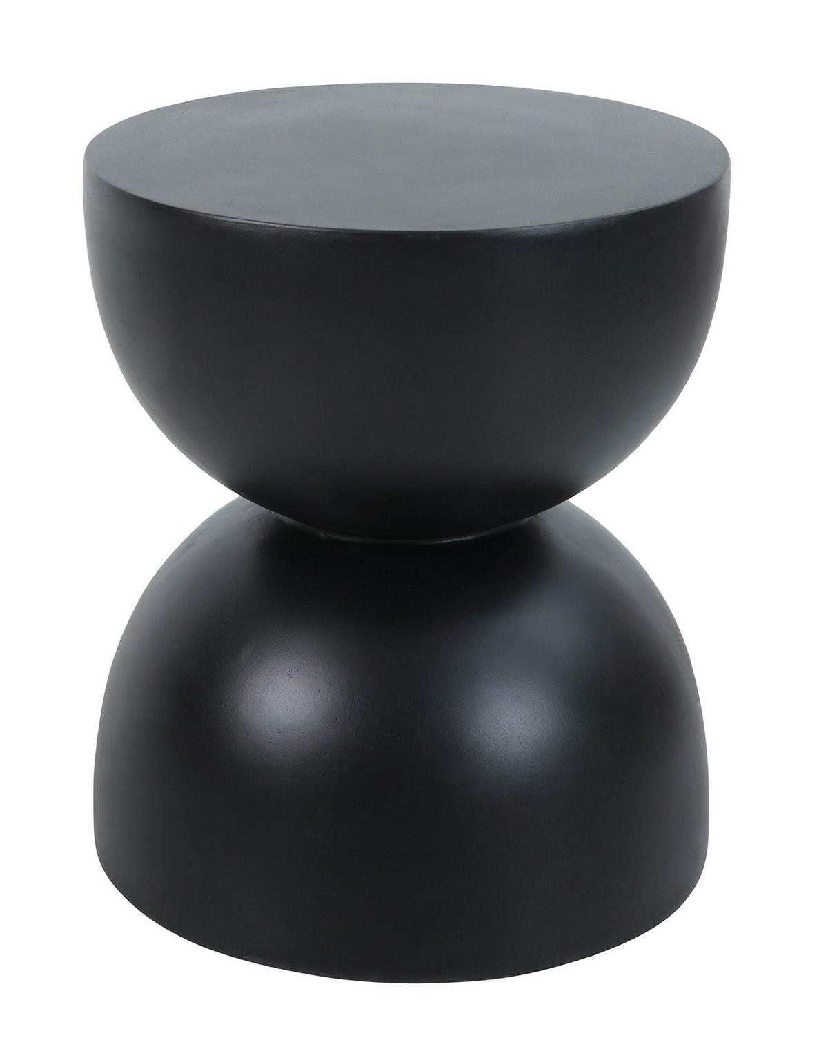 BEISTELLTISCH Rund Schwarz 45 x 45 x 52 cm - Schwarz, Metall (39.5/39.5/45cm) - Nordlys