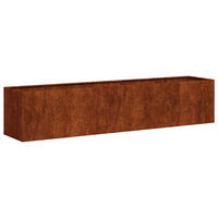PFLANZKÜBEL Rostig 200/40/40 Cm Wetterfester Stahl - Rostfarben, Metall (40/40/200cm) - vidaXL