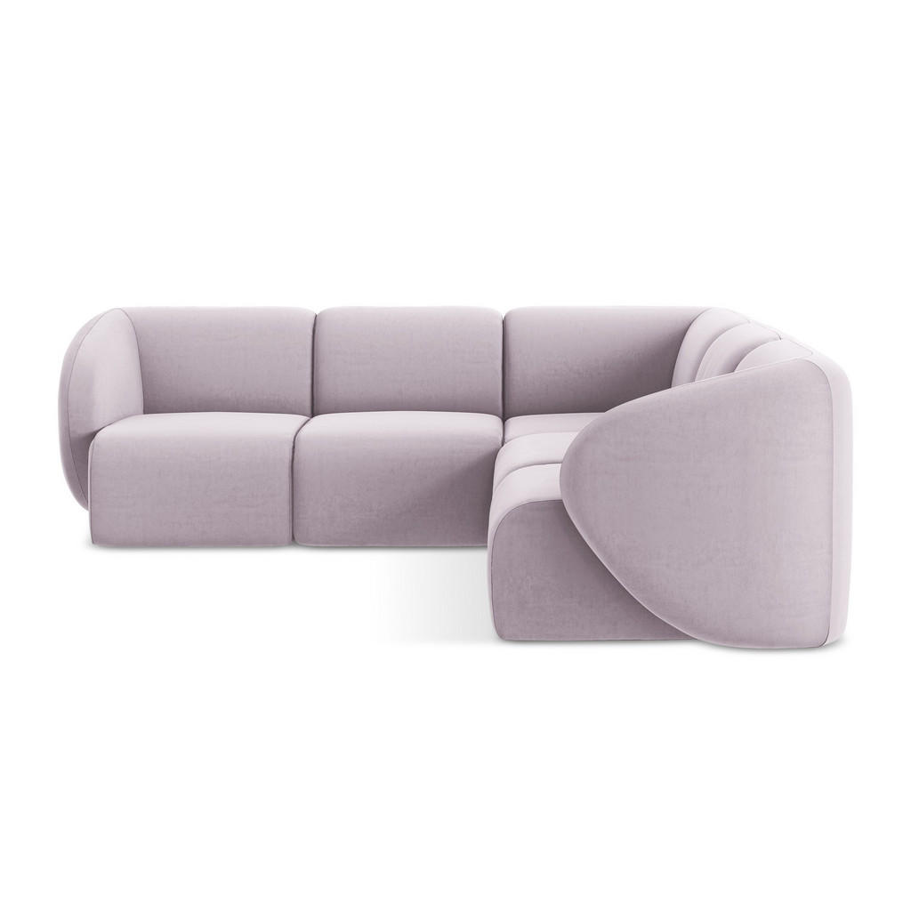 Thumbnail - Makamii Ecksofa, Flieder, Textil, Holzwerkstoff, 4-Sitzer, 251x251 cm, Hergestellt in Europa, Oeko-Tex®, Wohnzimmer, Sof...