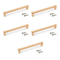 MÖBELGRIFFE Bergen, L173mm, 160mm Achsenabstand, Aluminium, Goldfarben lackiert 5er-set - Goldfarben, Metall (12/3/20cm) - EMUCA