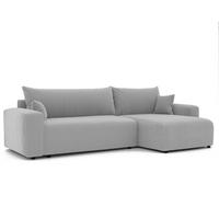 ECKSOFA Luna Max Mit Schlaffunktion - Hellgrau, Holzwerkstoff/Textil (145/278cm) - Fun Möbel