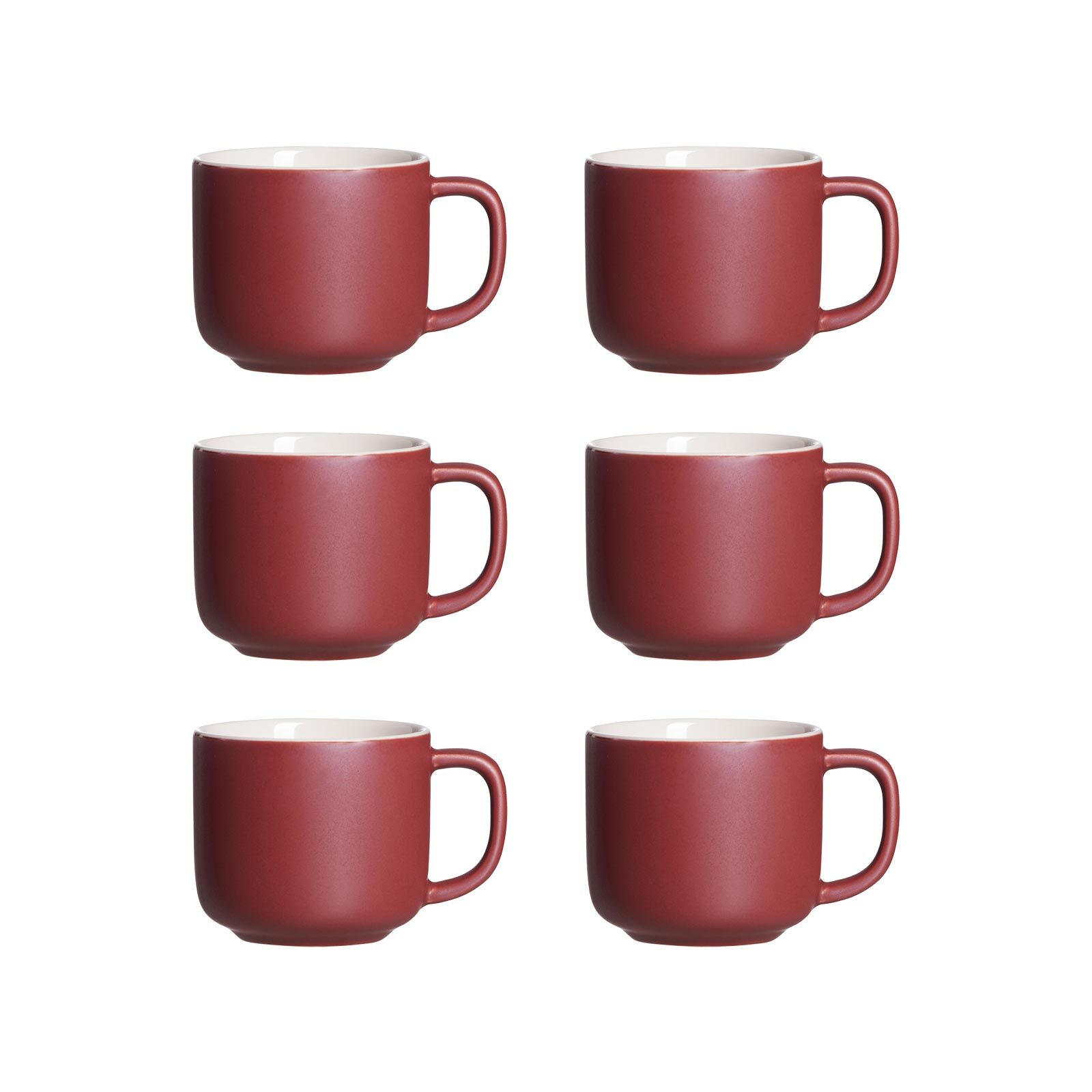 KAFFEETASSEN Jasper Beere 240 ml 6er Set - Beere, Keramik (0.24L) - Ritzenhoff Breker