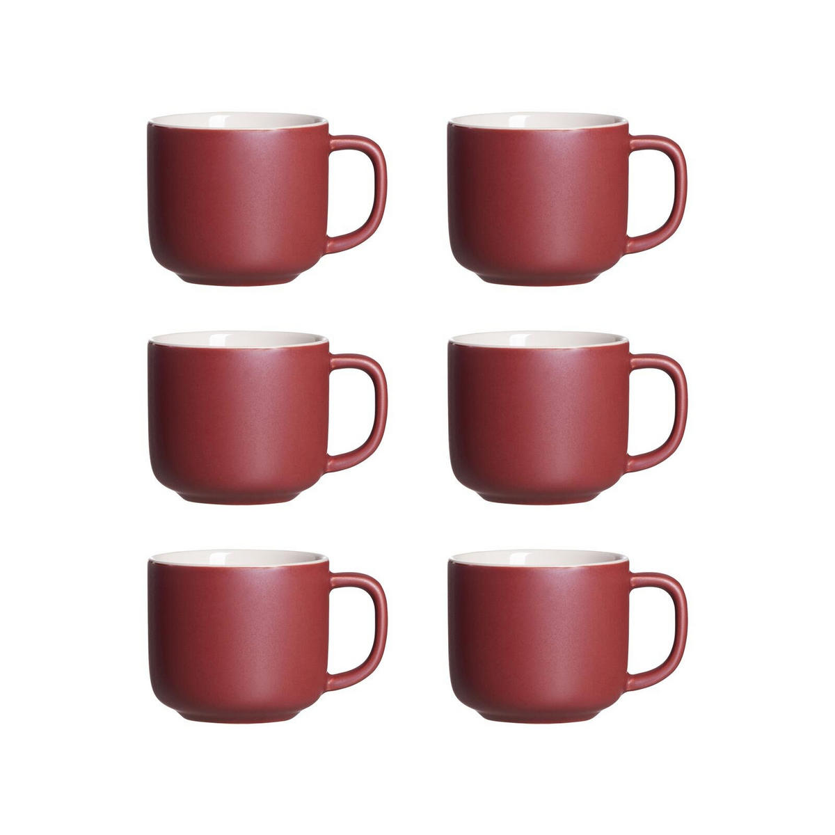 KAFFEETASSEN Jasper Beere 240 ml 6er Set - Beere, Keramik (0.24L) - Ritzenhoff Breker