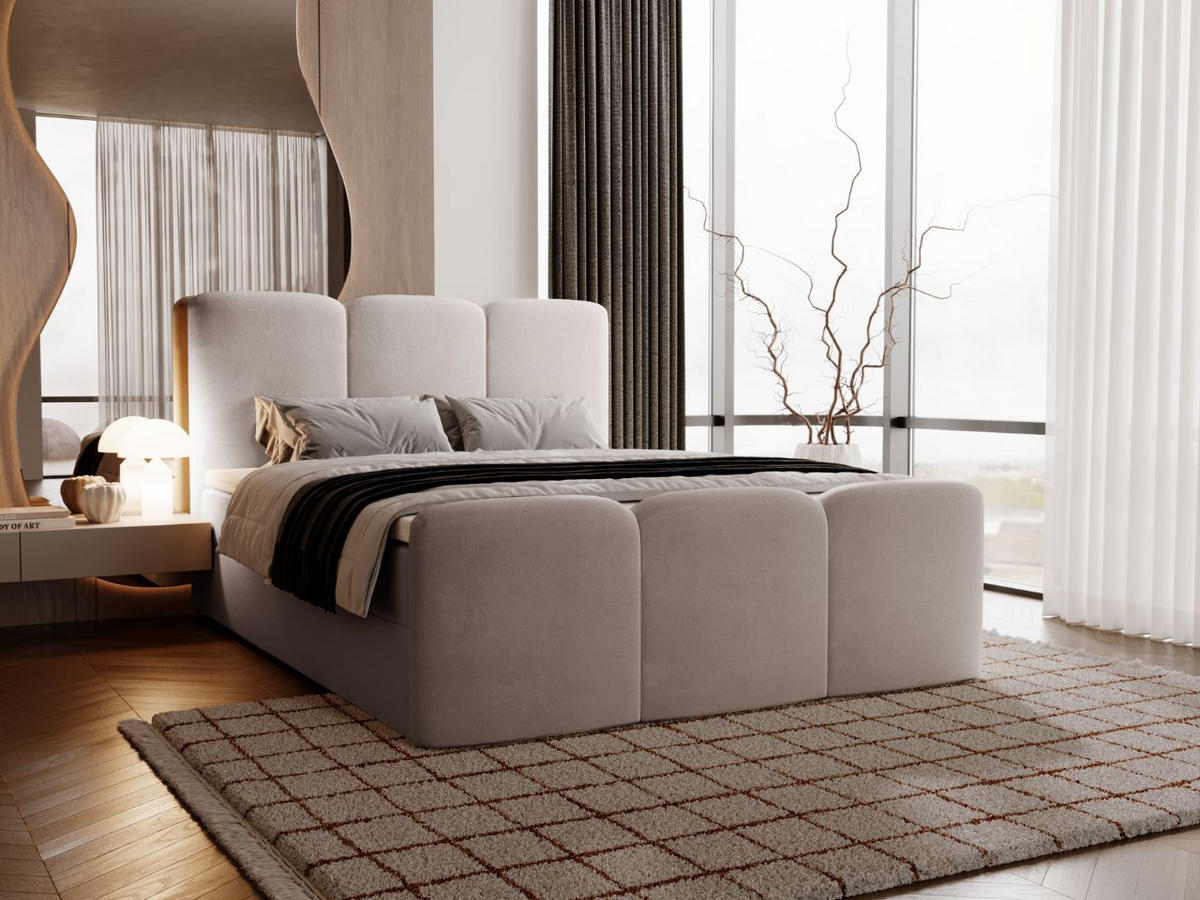 BOXBETT Campi 140x200 Grau - Grau, Holz/Textil (140/200cm) - Graingold