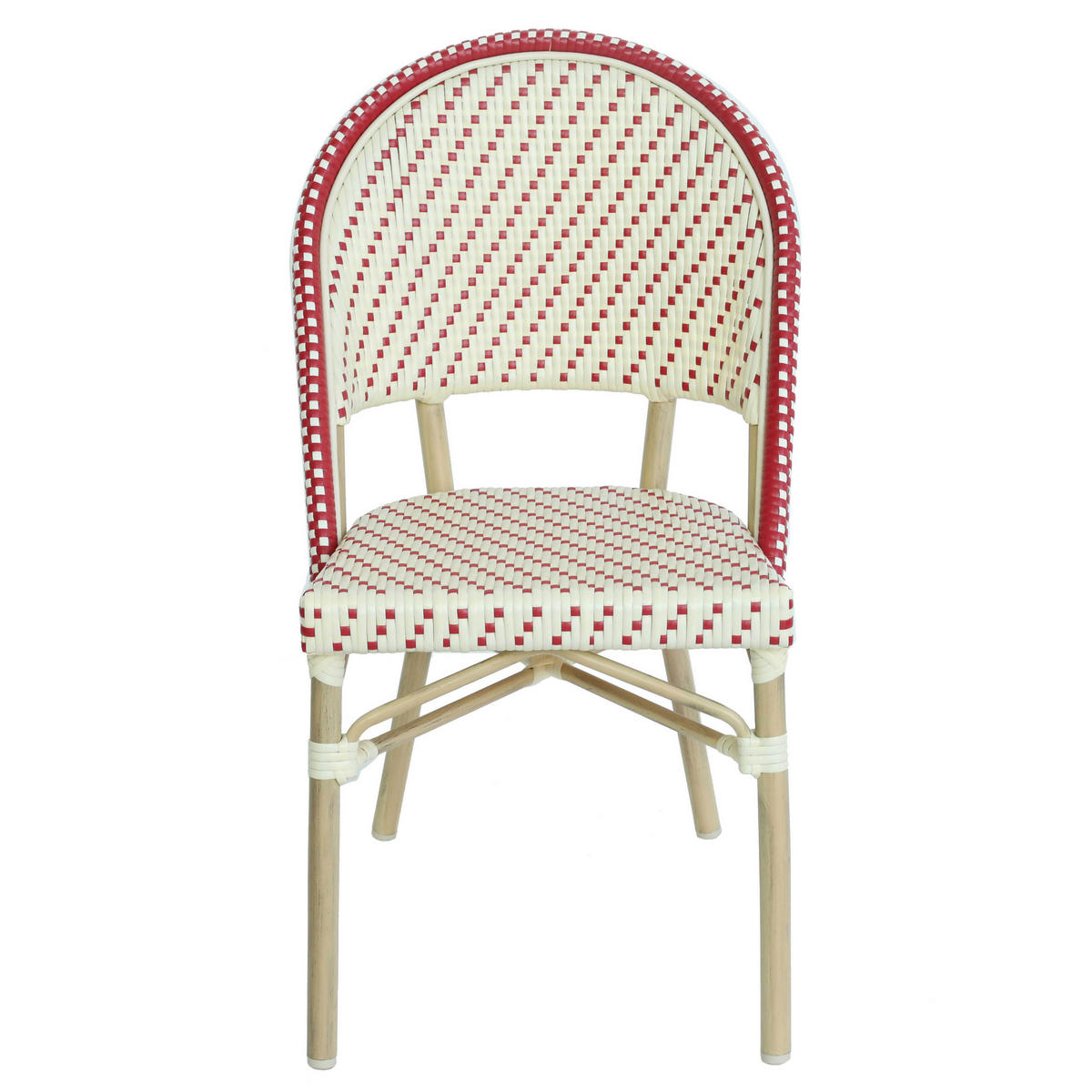 GARTENSTUHL, Rot - Rot, Holz (49/88/58cm) - Oviala