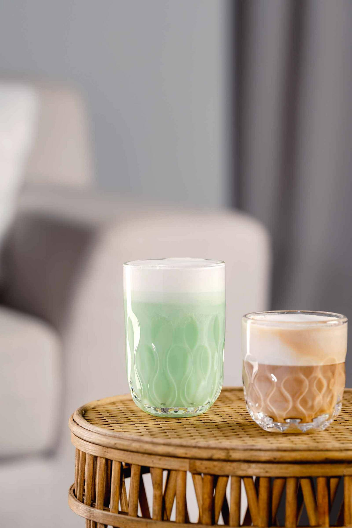 LATTE MACCHIATO GLÄSER (3) Gocce transparent 390 ml 6er Set - Transparent, Glas (0.39L) - Leonardo Living