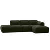 ECKSOFA mit Chaiselongue - Schwarz/Grau, Kunststoff/Textil (290/173cm) - home24