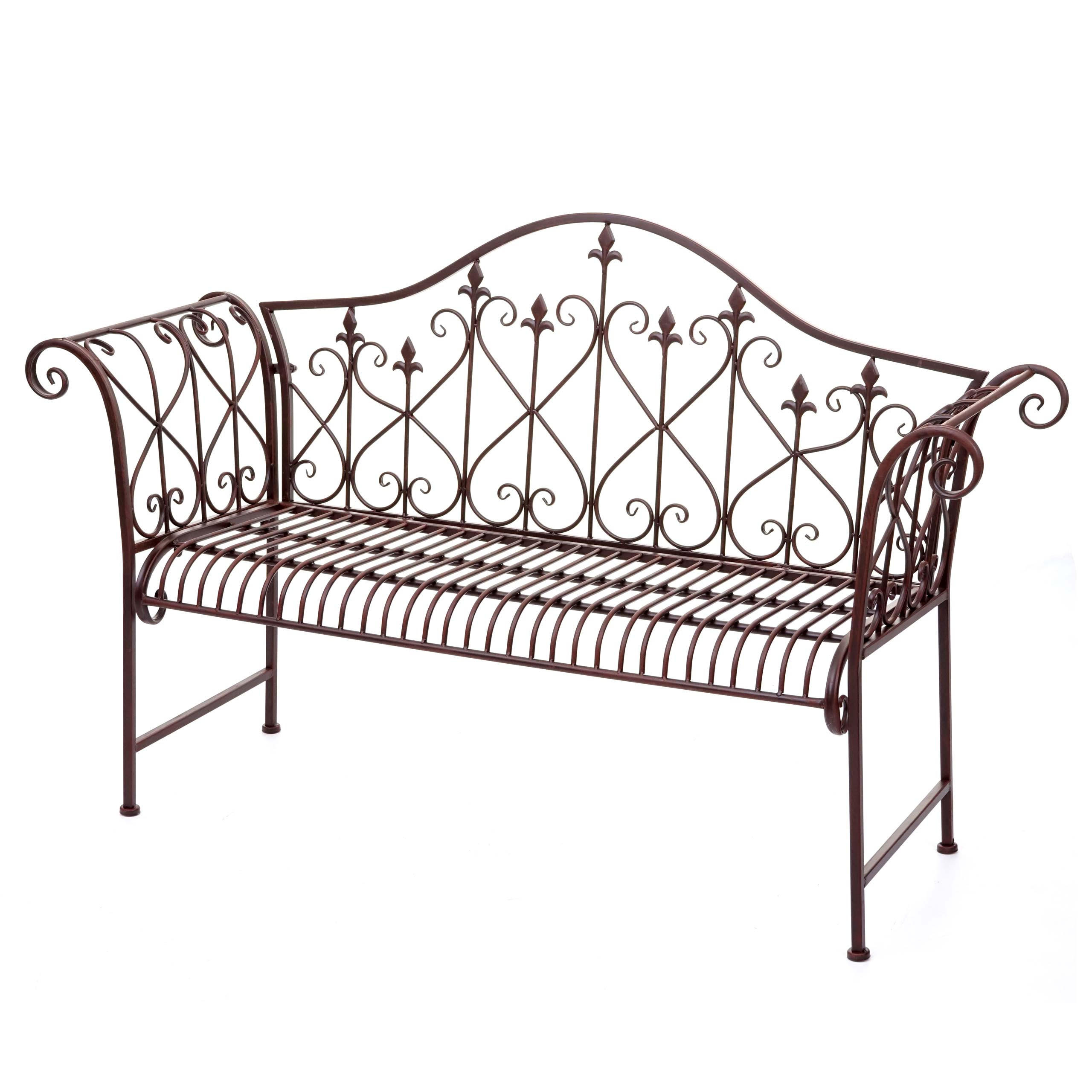 GARTENBANK ROST-OPTIK 2-SITZER Braun - Braun, Metall (148/93/50cm) - MCW
