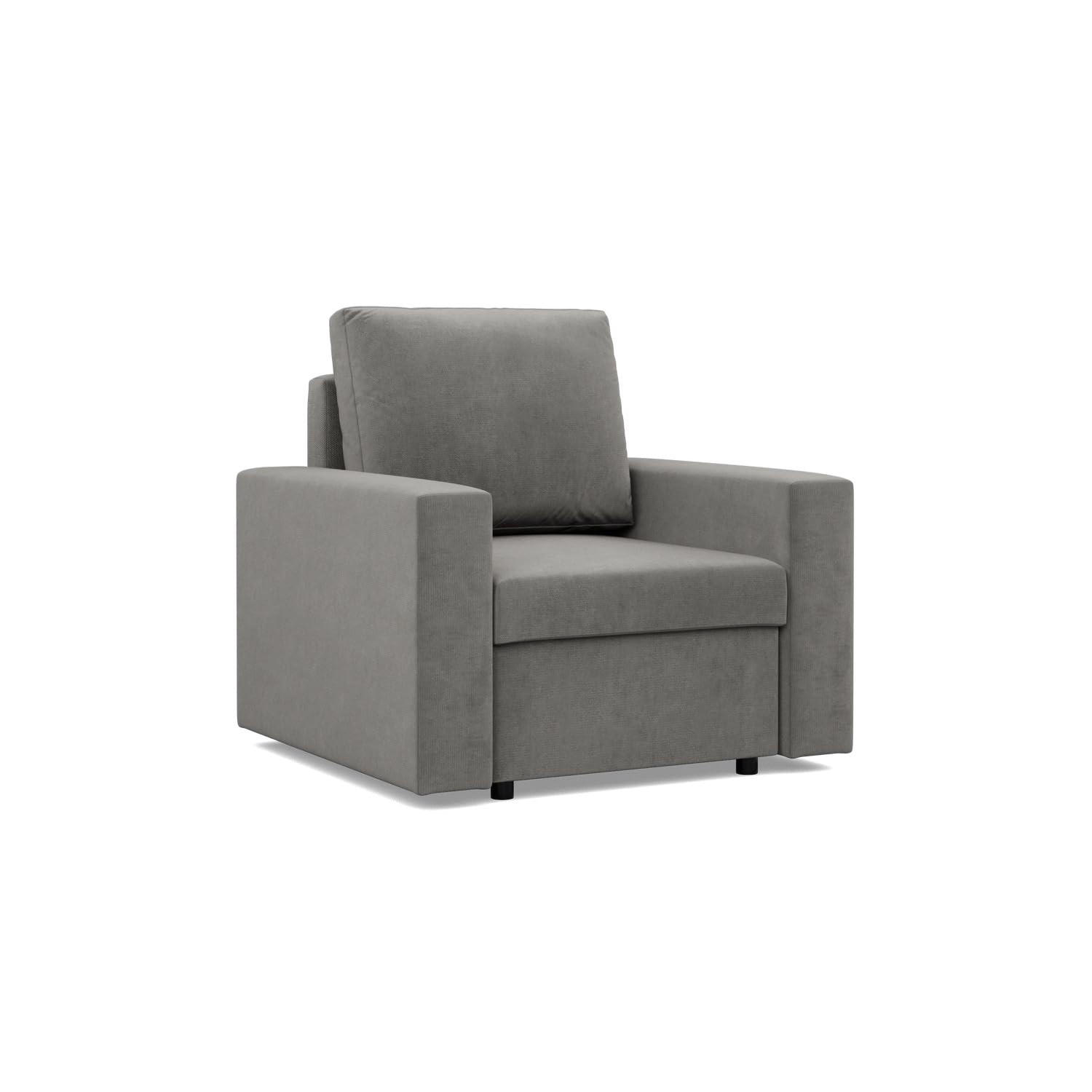 LOUNGESESSEL NEO, Hellgrau - Grau, Textil (83/85/92cm) - Mebligo