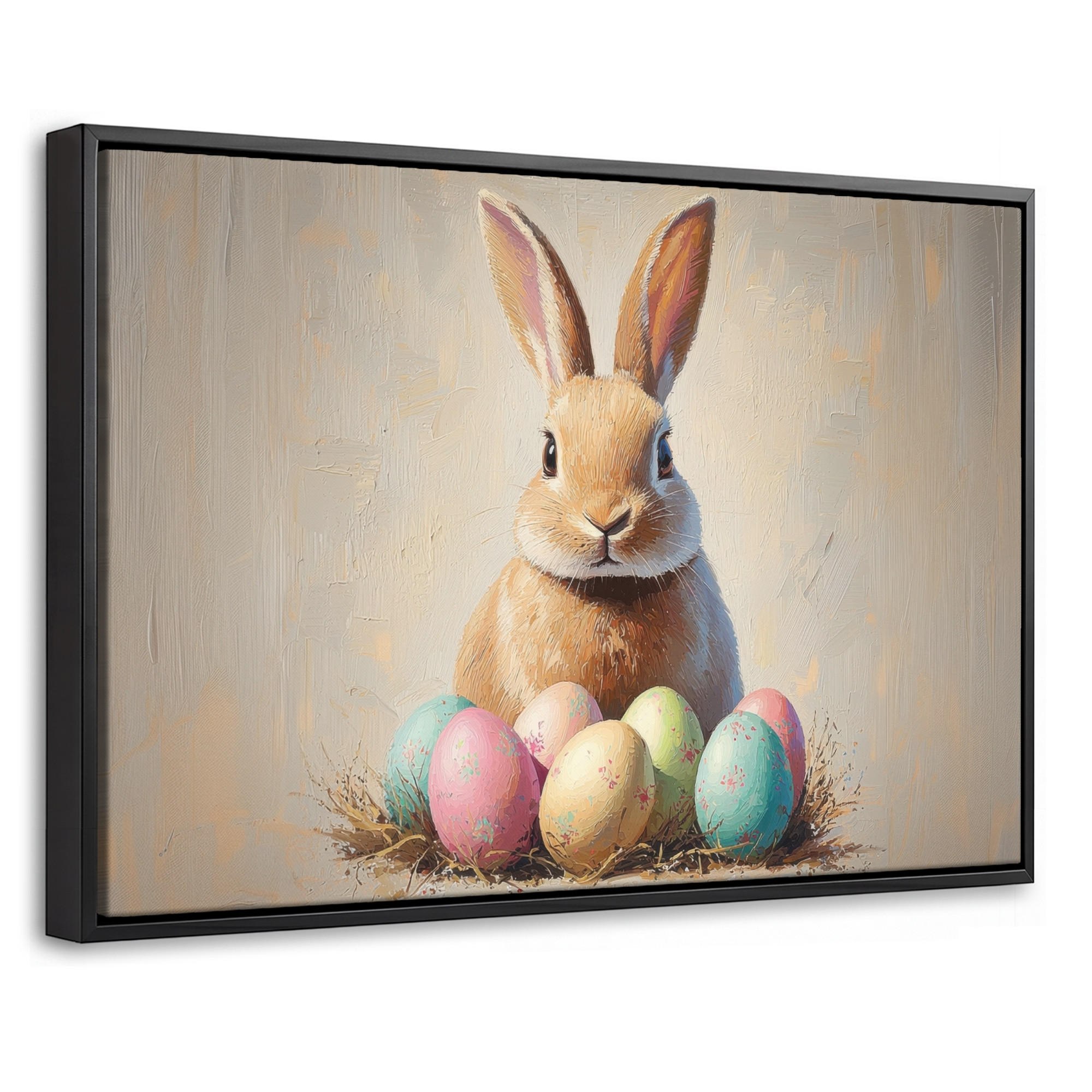 MuchoWow Leinwand Beige 60x40 cm