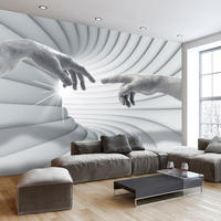 VLIESTAPETE Grau 300/210 cm - Weiß/Grau, Textil (300/1cm) - KUNSTLOFT