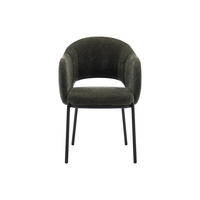 STUHL - 55 cm x 56 cm - Stoff - Tannengrün - ACACILIO - Waldgrün, Textil (55/82/56cm) - Vente-Unique