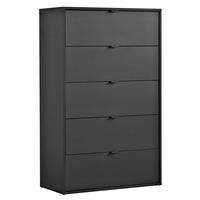 KOMMODE Die Stilvolle - Anthrazit, Holzwerkstoff (80/117/40cm) - Mokebo