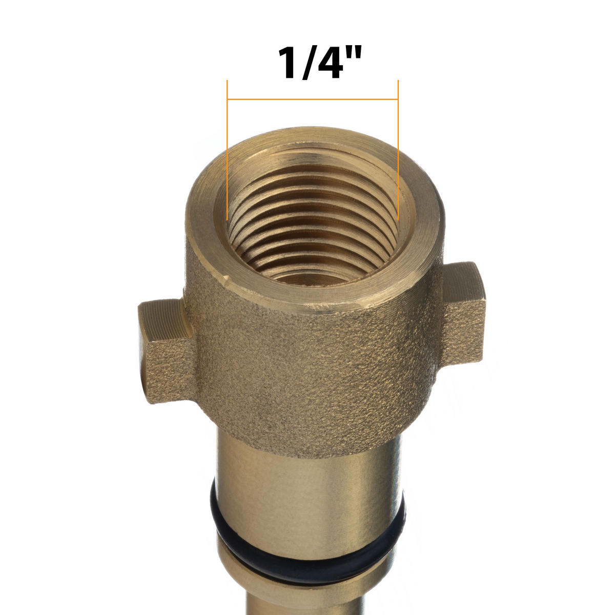SCHLAUCH Universal Kanalschlauch, 15 m, Düse 1+3, 160 bar, 60 °C, Bajonettanschluss, 1/4 Zoll Gewinde - Multicolor, Kunststoff/Metall (28/7/28cm)
