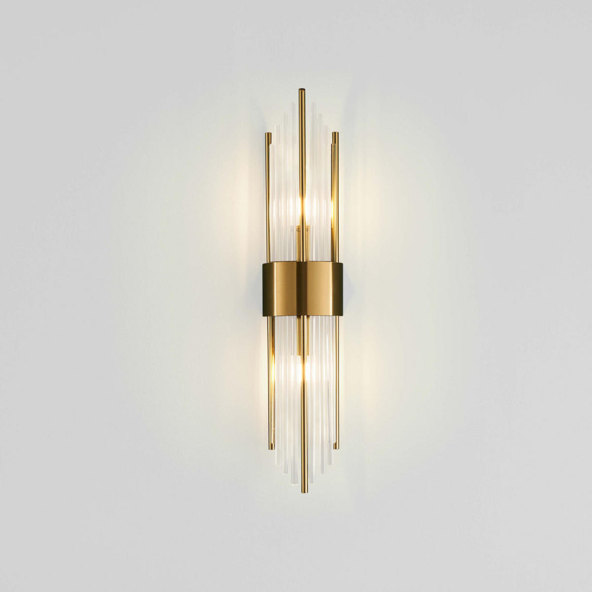 WANDLEUCHTE Dania, Gold / Messing, 60cm - Goldfarben, Glas (12/60/6cm) - KOSILUM