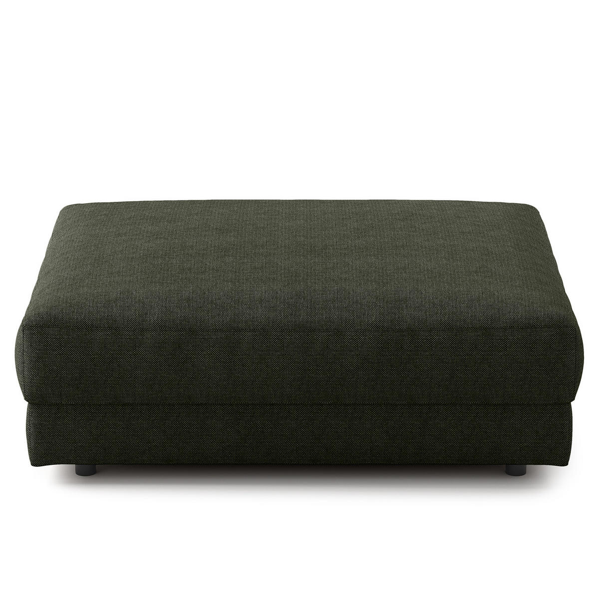 POLSTERHOCKER - Schwarz/Grau, Kunststoff/Textil (105/38/117cm) - home24