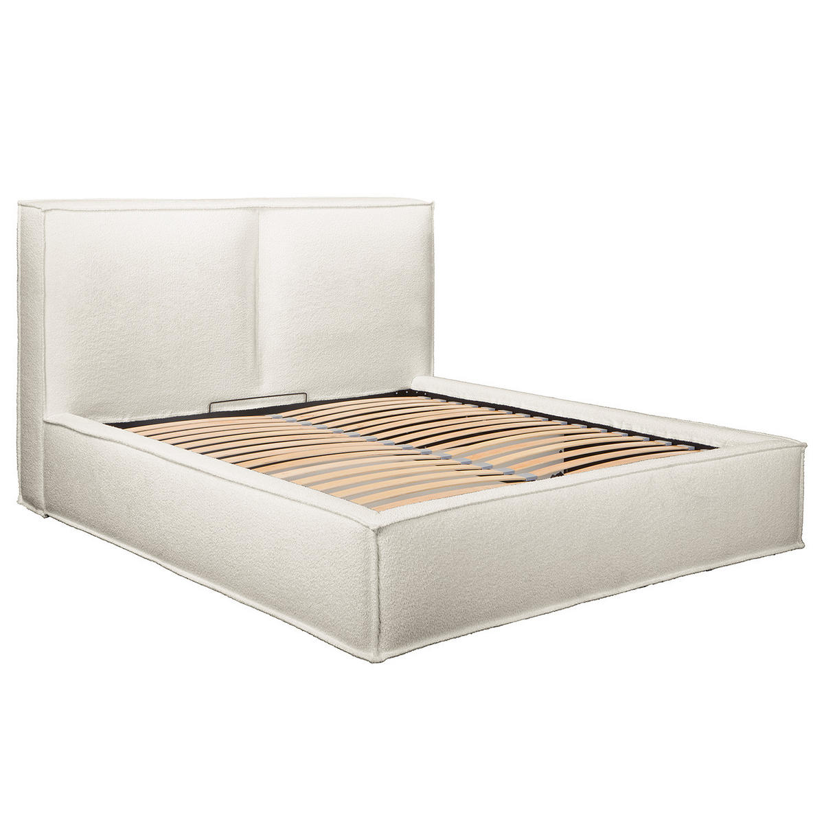 POLSTERBETT - Weiß, Textil (200/200cm) - home24