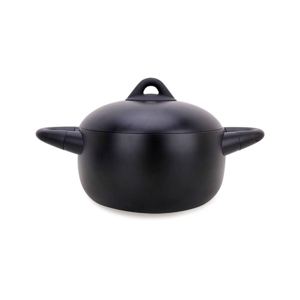 TOPF Schwarz 32/22/10.5 cm MR401722 - Schwarz, Metall (22cm) - Maestro 