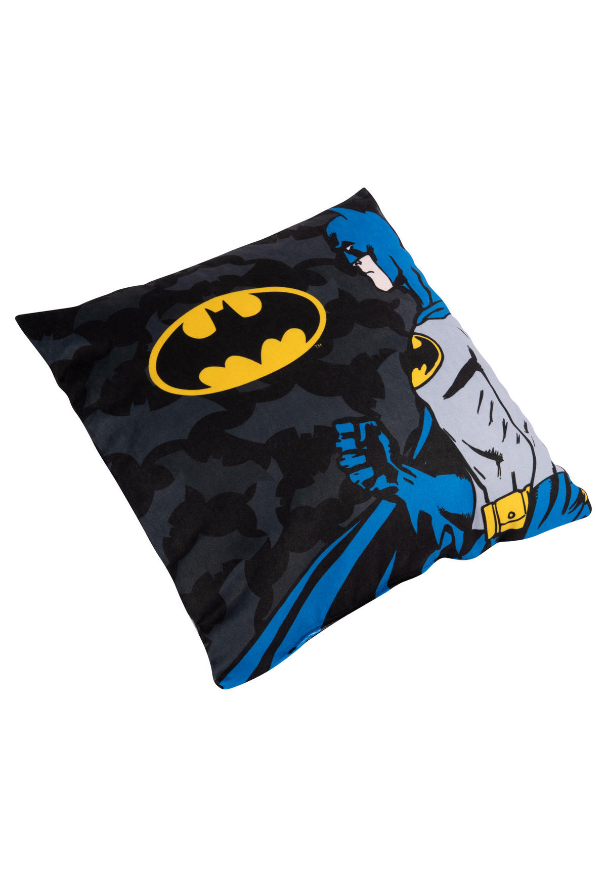 ZIERKISSEN DC Comics Batman Schwarz 30 x 30 cm - Schwarz, Textil (30/30cm) - DC Comics