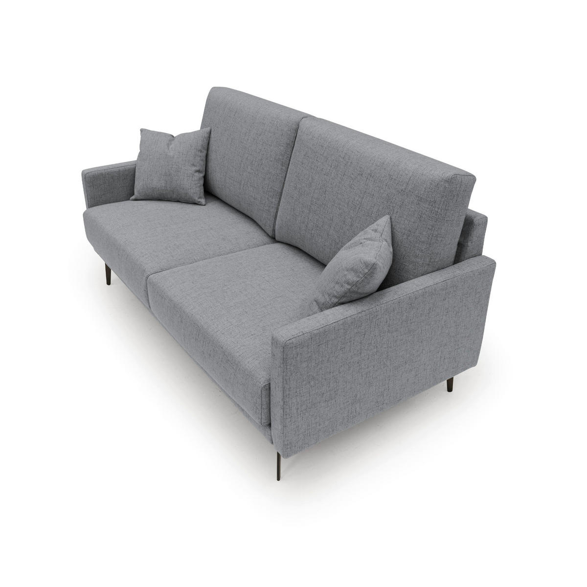 LINEARSOFA Saturno - Grau, Textil (140/94/90cm) - Divani.store