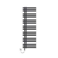 ELEKTRICKÝ koupelnový radiátor Iron EM 500 × 1600 mm, antracitový, s topným tělesem 900 W - antracitová, kov (50/160/3cm) - LuxeBath