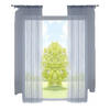 FADENGARDINE 2ER SET HxB 250x140 cm Grau - Grau, Textil (140/250cm) - Gardinenbox