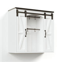 HÄNGESCHRANK DE-38760 80/31/76 cm 2 Schiebetüren und verstellbare Böden Weiß - Weiß, Holzwerkstoff (80/76/31cm) - ComfortXL