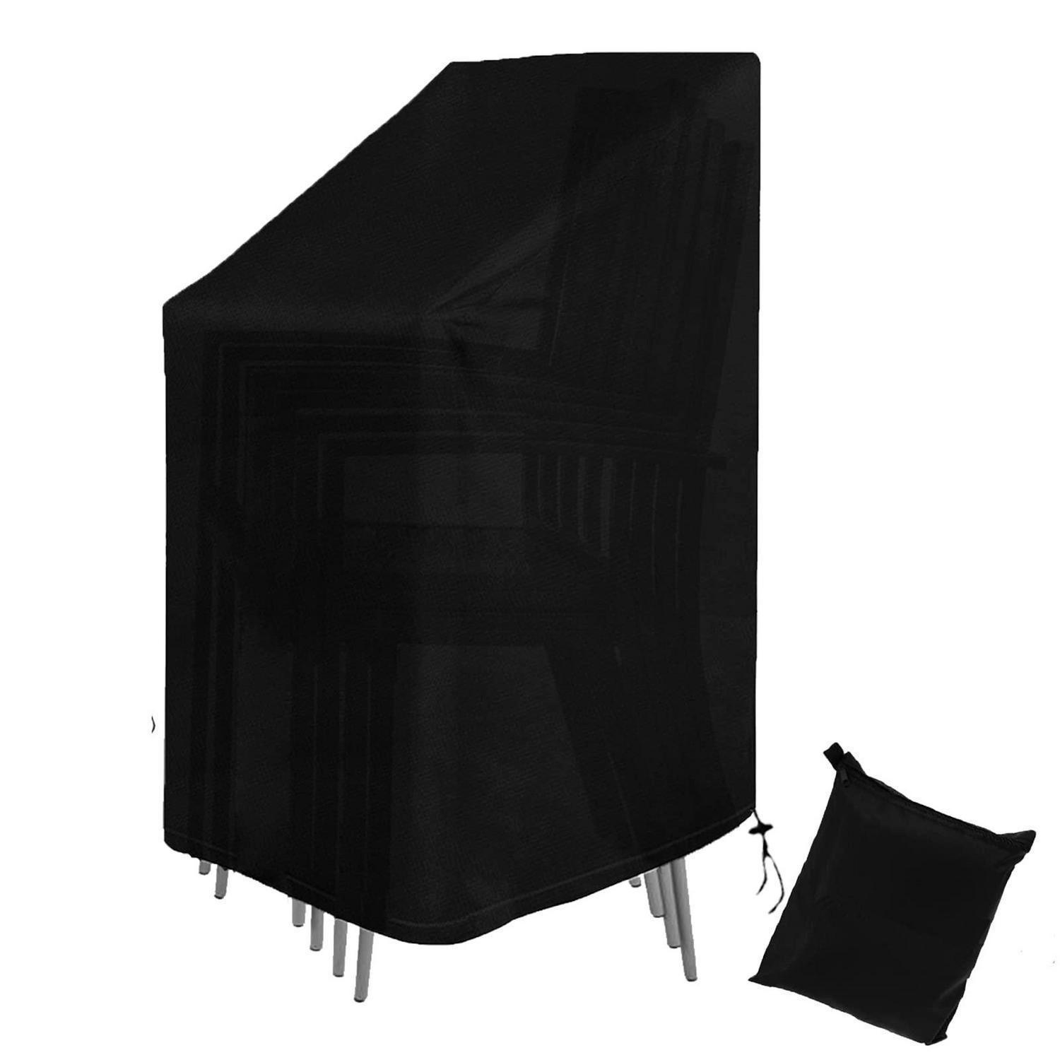 GARTENSTUHL Abdeckung Wasserdicht 120 x 75 x 75 cm - Schwarz, Textil (120/75/75cm)