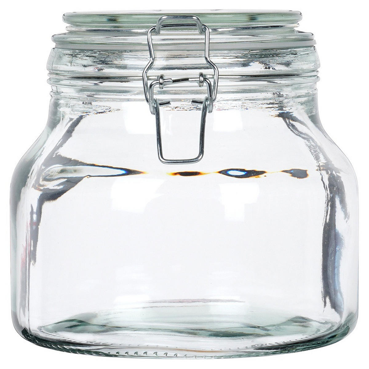 VORRATSGLAS Irma Clipverschluss 1,85 l Transparent - Transparent, Glas (1.85L) - Orion 