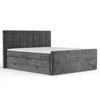 BOXSPRINGBETT Ava Anthrazit 200/200 cm - Anthrazit/Schwarz, Holz/Holzwerkstoff (200/200cm) - Maison de Reve
