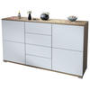 SIDEBOARD Rova Weiß matt - Weiß, Holzwerkstoff (138.5/75.5/35cm) - Vladon