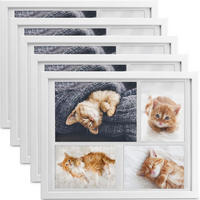 BILDERRAHMEN Galeria 15x21cm + 10x15cm Weiß (5tlg) - Weiß, Holzwerkstoff (30/2/37cm) - BoMoe