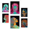 POSTER Set Mit 6 Shades of Beauty 2 Abstrakt Feminin Größe A3 & A4 Rahmenlos - Klar, Papier (29.7/1cm) - Nacnic
