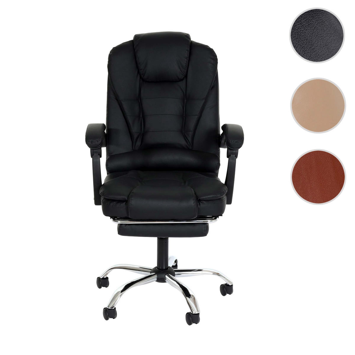 BÜROSTUHL Schwarz - Schwarz, Textil (63/110/103cm) - MCW